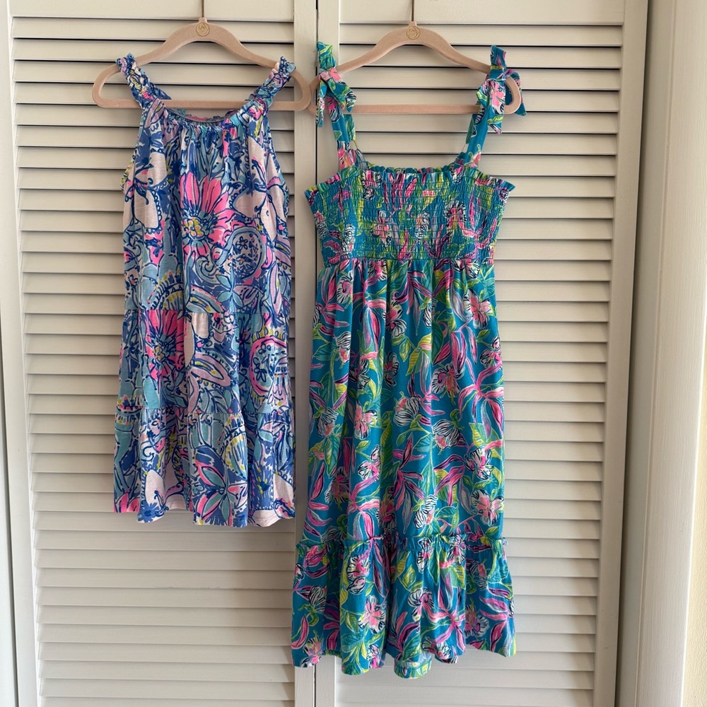Lilly Pulitzer Little Girls Dresses Bundle size 6-7